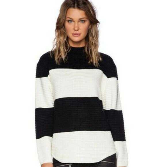 UNIF Sweaters - UNIF Bobbie Sweater Striped Ribbed H11066